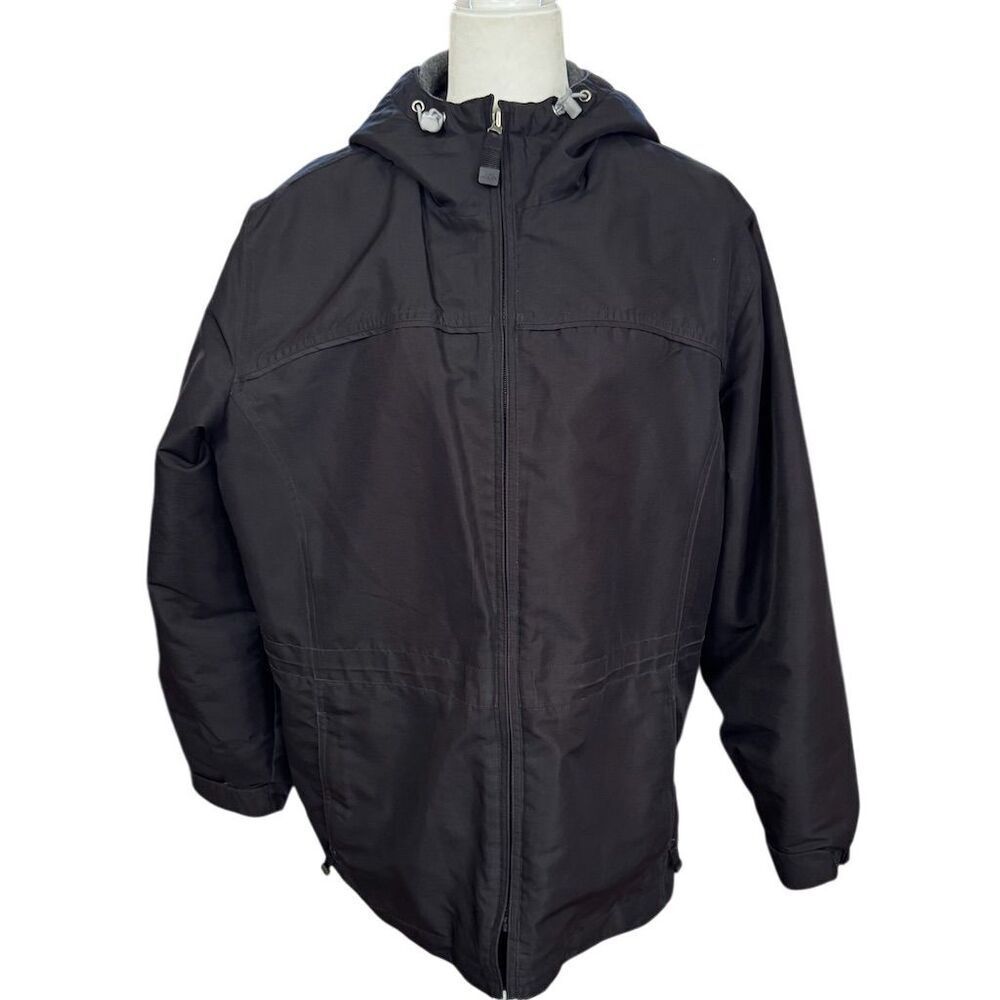 Pacific Trail Black Hooded Winter Jacket Full Zip Women's Size XL